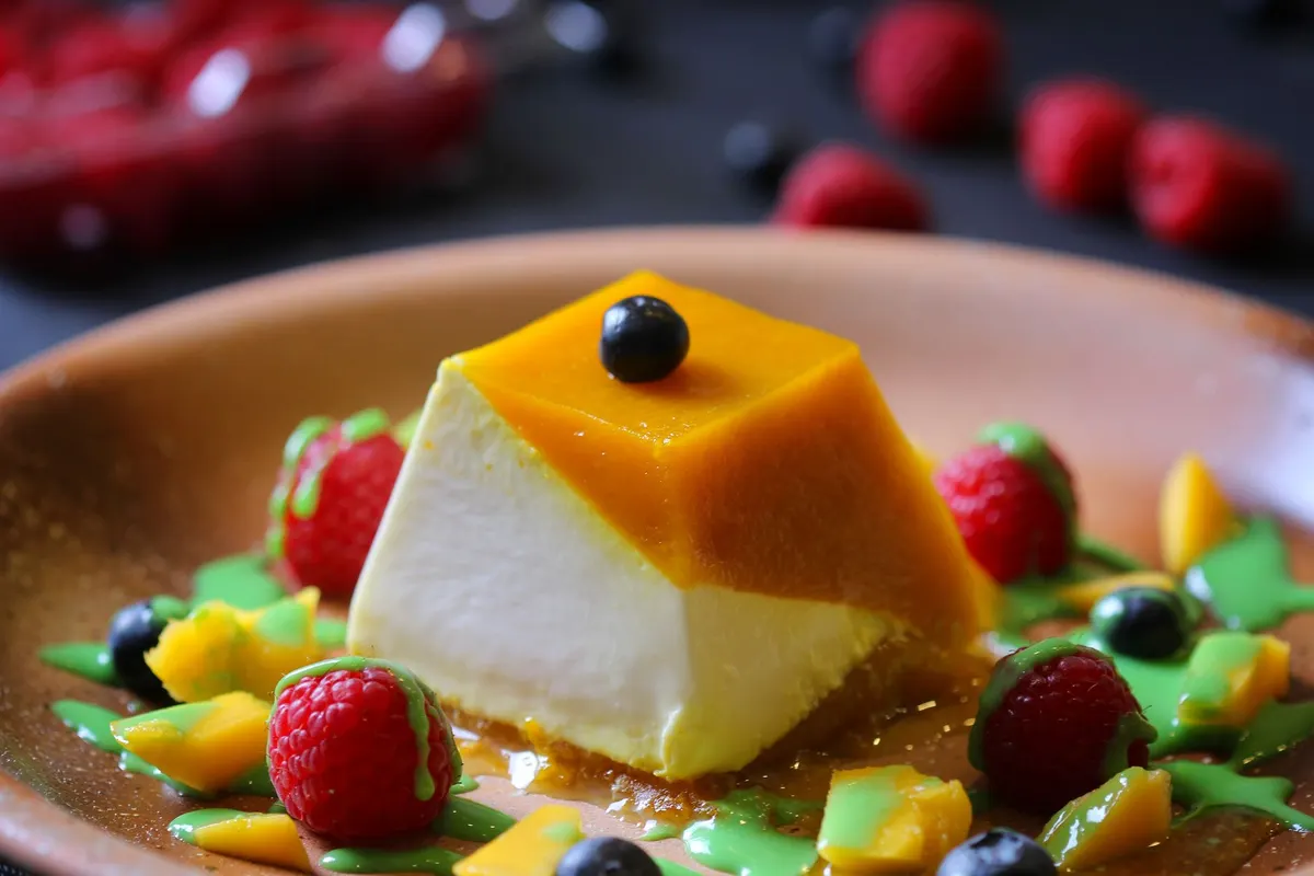Panna cotta et son coulis de mûres sans gluten